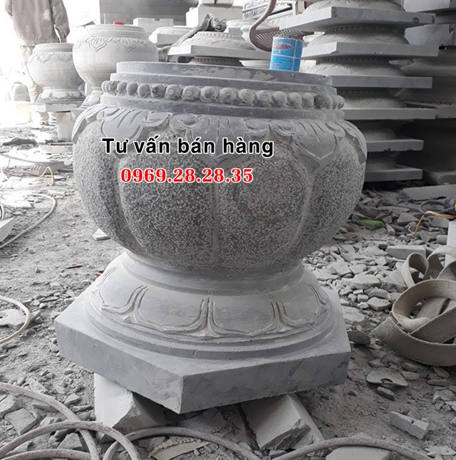 Chân tảng kê cột nhà đá xanh đen