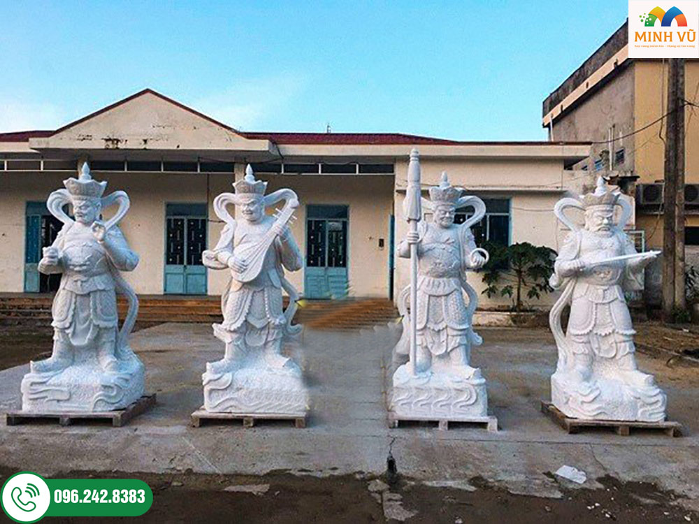 Tứ đại thiên vương bằng đá 
